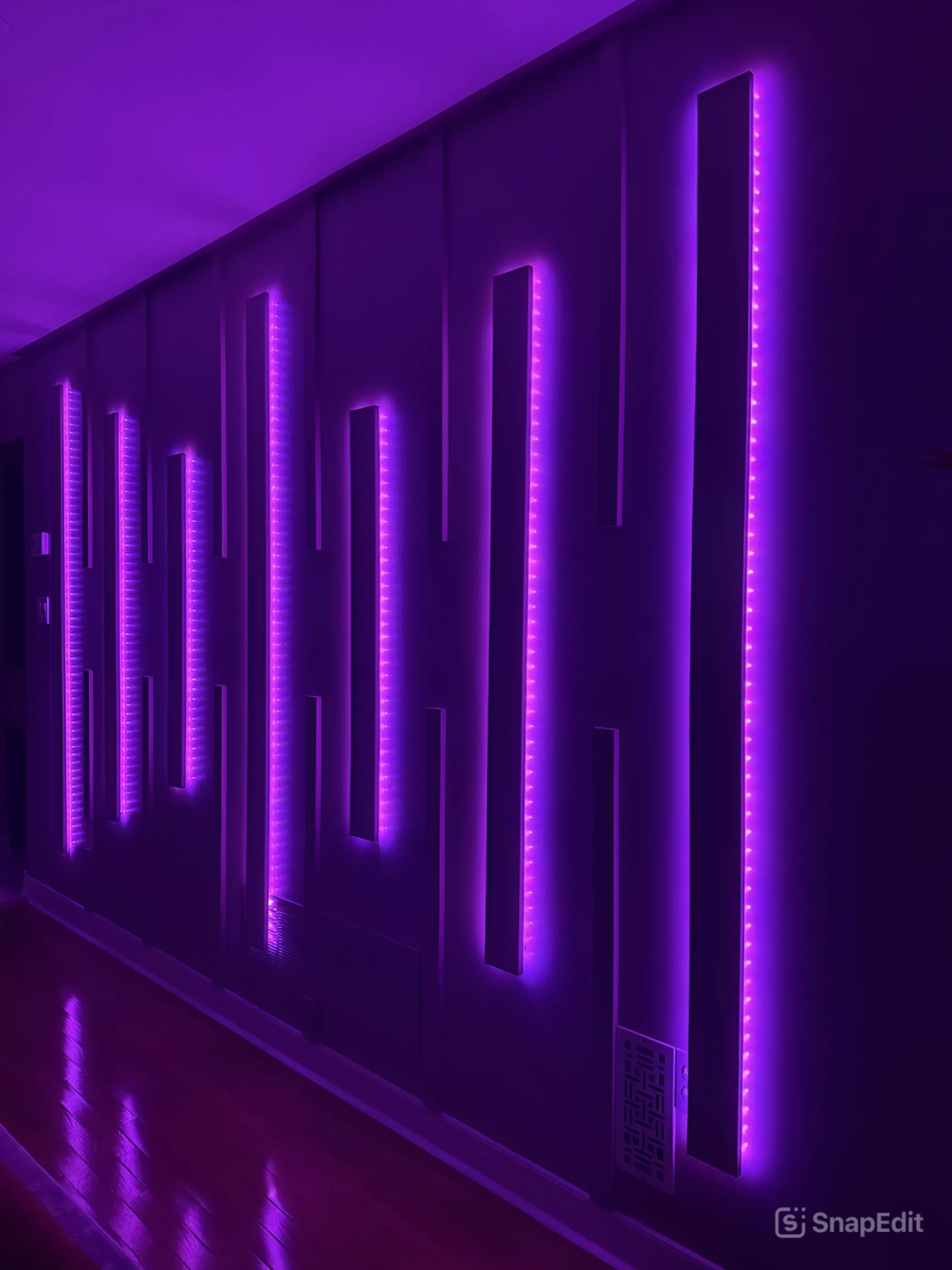 Modern Wall Feature with LED Lighting